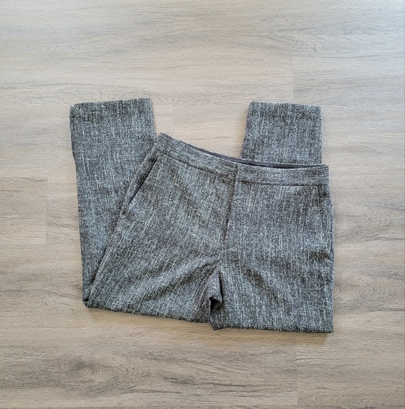 Club Monaco Black Gray Mix Self-Cover Button Pant Size 10 - Picture 3 of 16